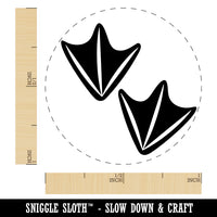 Duck Tracks Footprints Self-Inking Rubber Stamp for Stamping Crafting Planners