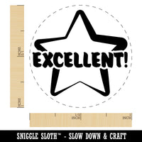 Excellent Star Teacher School Motivation Self-Inking Rubber Stamp for Stamping Crafting Planners