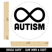 Autism Awareness Infinity Symbol Self-Inking Rubber Stamp for Stamping Crafting Planners