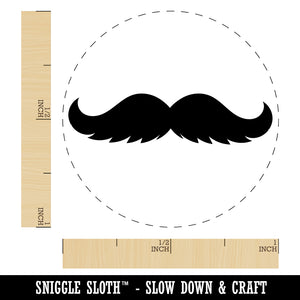 Gunslinger Mustache Moustache Silhouette Self-Inking Rubber Stamp for Stamping Crafting Planners