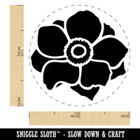 Anemone Flower Self-Inking Rubber Stamp Ink Stamper for Stamping Crafting Planners