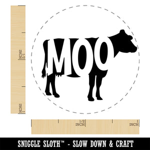Cow Moo Farm Animal Self-Inking Rubber Stamp Ink Stamper for Stamping Crafting Planners