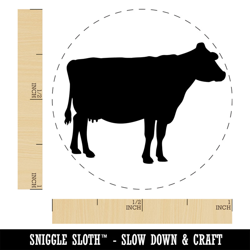 Solid Cow Farm Animal Self-Inking Rubber Stamp Ink Stamper for Stamping Crafting Planners