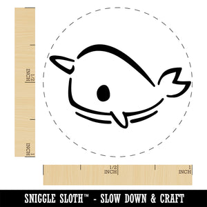 Sweet Narwhal Unicorn of the Sea Self-Inking Rubber Stamp Ink Stamper for Stamping Crafting Planners