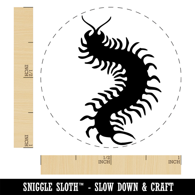 Creepy Crawley Centipede Bug Self-Inking Rubber Stamp Ink Stamper for Stamping Crafting Planners