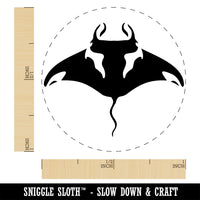 Manta Ray Devilfish Sea Ocean Creature Self-Inking Rubber Stamp Ink Stamper for Stamping Crafting Planners