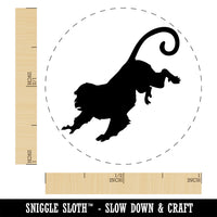 Running Monkey with Long Tail Self-Inking Rubber Stamp Ink Stamper for Stamping Crafting Planners