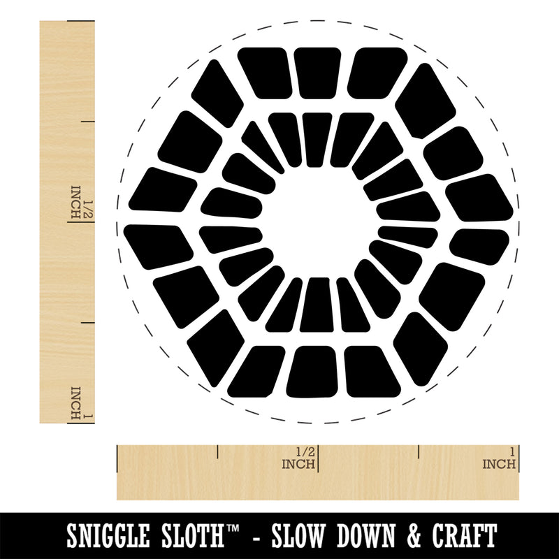 Scandinavian Geometric Hexagon Pattern Self-Inking Rubber Stamp Ink Stamper for Stamping Crafting Planners