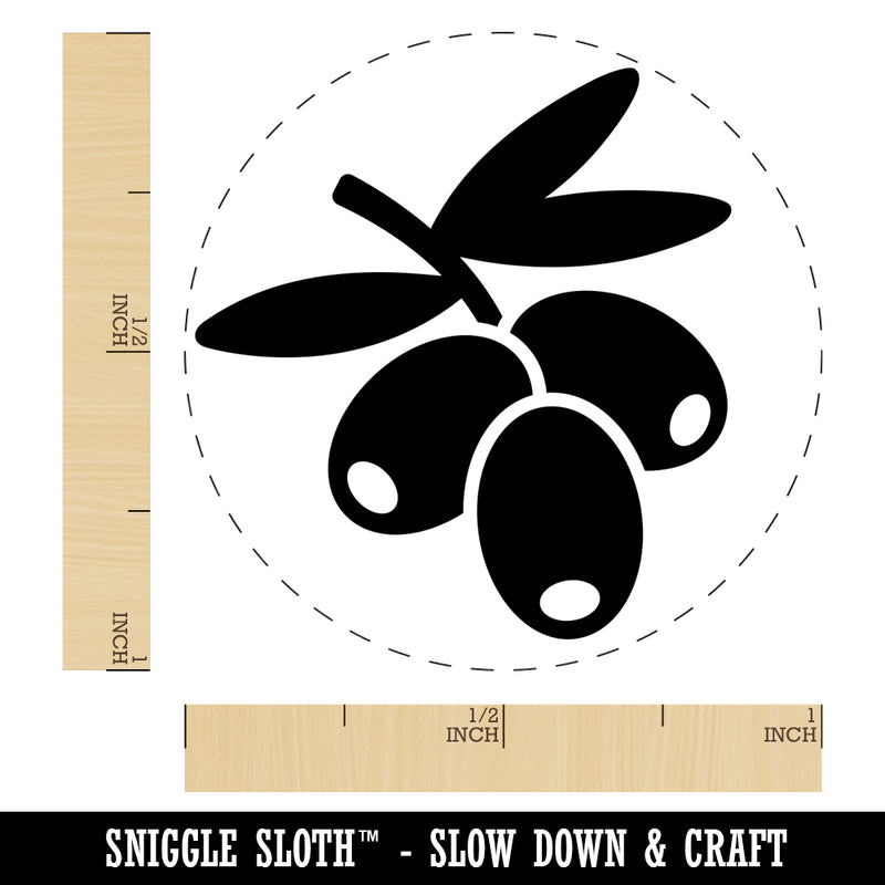 Bunch of Olives Self-Inking Rubber Stamp for Stamping Crafting Planners