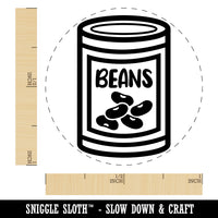 Can of Beans Self-Inking Rubber Stamp for Stamping Crafting Planners