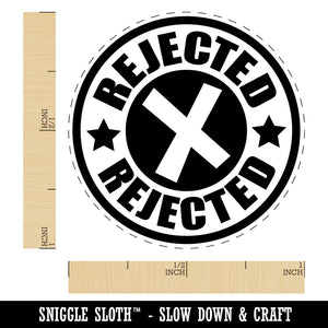 Rejected X Mark Self-Inking Rubber Stamp for Stamping Crafting Planners