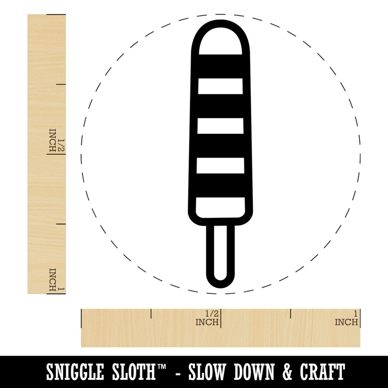 Single Ice Cream Bar Frozen Treat Popsicle Self-Inking Rubber Stamp for Stamping Crafting Planners