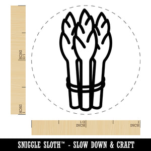 Bundle of Asparagus Vegetable Farm Garden Self-Inking Rubber Stamp for Stamping Crafting Planners