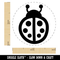 Cartoony Ladybug Self-Inking Rubber Stamp for Stamping Crafting Planners