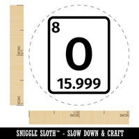 Oxygen Periodic Table of Elements Science Chemistry Self-Inking Rubber Stamp for Stamping Crafting Planners