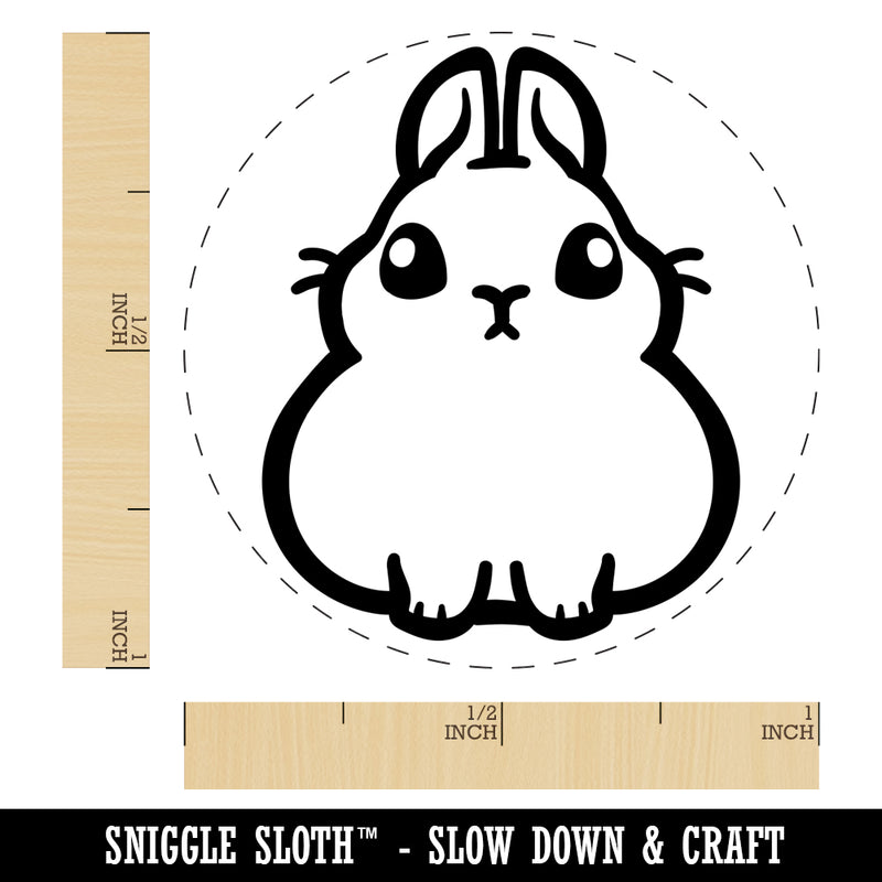 Pygmy Rabbit Bunny Cute Self-Inking Rubber Stamp for Stamping Crafting Planners