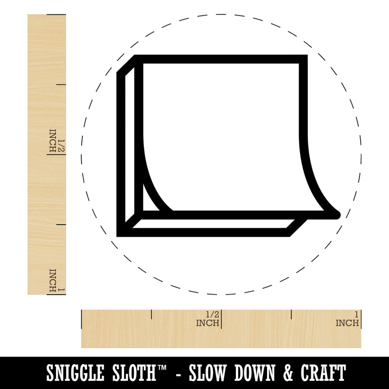 Sticky Note Notepad Paper Self-Inking Rubber Stamp for Stamping Crafting Planners