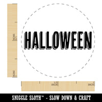 Halloween Drop Shadow Text Self-Inking Rubber Stamp for Stamping Crafting Planners