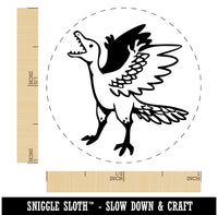 Archaeopteryx Winged Feathered Bird Like Dinosaur Self-Inking Rubber Stamp for Stamping Crafting Planners