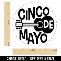 Cinco De Mayo Spanish Guitar Self-Inking Rubber Stamp for Stamping Crafting Planners