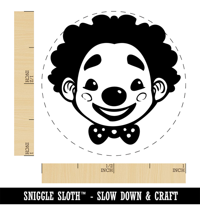 Cute Chibi Circus Party Clown Child Kid Self-Inking Rubber Stamp for Stamping Crafting Planners