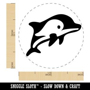 Cute Chibi Striped Dolphin Self-Inking Rubber Stamp for Stamping Crafting Planners