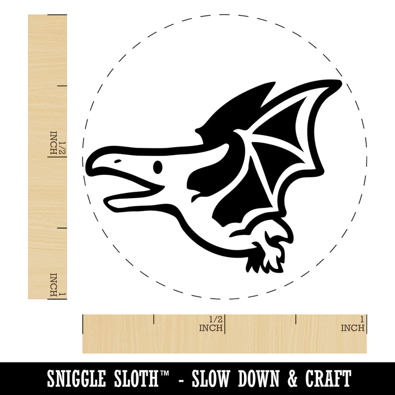 Cute Dinosaur Pterodactyl Pteranodon Flying Self-Inking Rubber Stamp for Stamping Crafting Planners