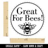 Great For Bees Flower Seed Packet Label Self-Inking Rubber Stamp for Stamping Crafting Planners