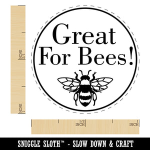 Great For Bees Flower Seed Packet Label Self-Inking Rubber Stamp for Stamping Crafting Planners