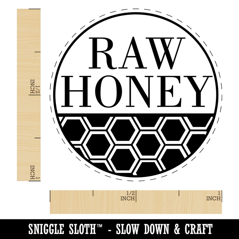 Raw Honey Bee for Apiarist Beekeeper Self-Inking Rubber Stamp for Stamping Crafting Planners