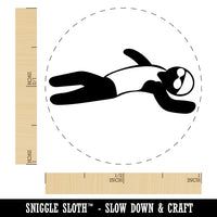 Swimming Swimmer Backstroke Self-Inking Rubber Stamp for Stamping Crafting Planners