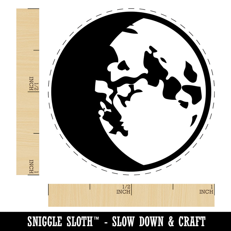 Waxing Gibbous Moon Phase Self-Inking Rubber Stamp for Stamping Crafting Planners