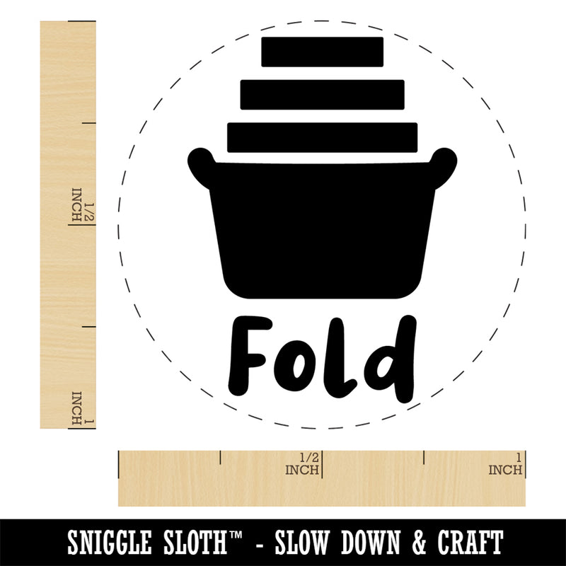 Laundry Basket Fold Self-Inking Rubber Stamp Ink Stamper for Stamping Crafting Planners