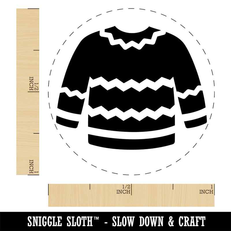 Winter Sweater Self-Inking Rubber Stamp Ink Stamper for Stamping Crafting Planners