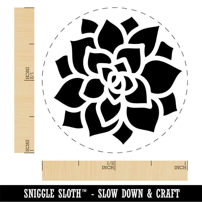 Succulent Plant Self-Inking Rubber Stamp Ink Stamper for Stamping Crafting Planners