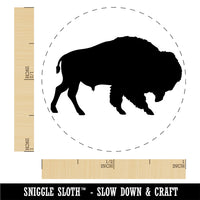 American Buffalo Bison Solid Self-Inking Rubber Stamp Ink Stamper for Stamping Crafting Planners