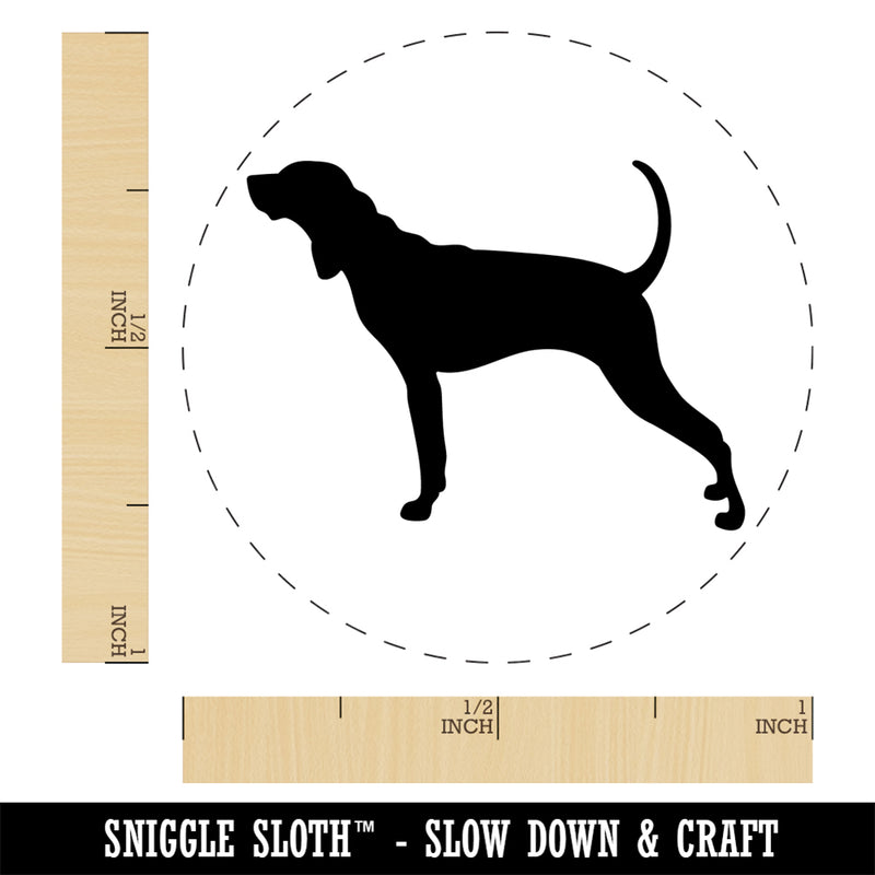 American English Coonhound Dog Solid Self-Inking Rubber Stamp Ink Stamper for Stamping Crafting Planners