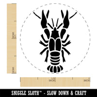 Crawdad Crayfish Mudbug Crustacean Self-Inking Rubber Stamp Ink Stamper for Stamping Crafting Planners