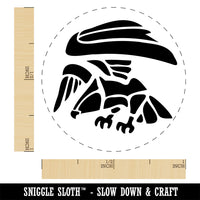 Landing Geometric Eagle Hawk Bird of Prey Self-Inking Rubber Stamp Ink Stamper for Stamping Crafting Planners