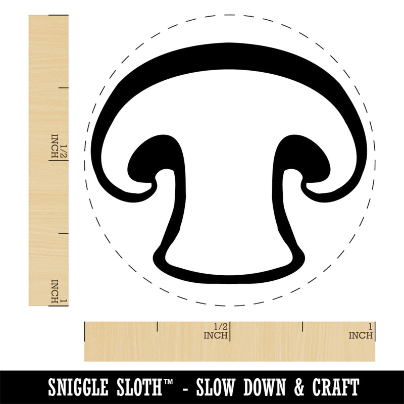 Sliced Mushroom Food Self-Inking Rubber Stamp Ink Stamper for Stamping Crafting Planners