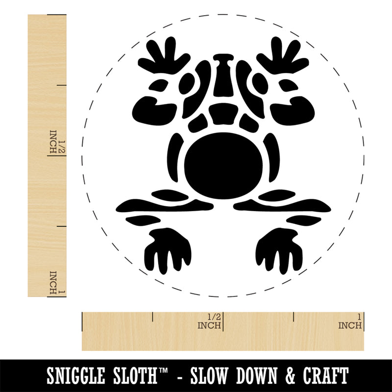 Southwestern Style Tribal Frog Toad Self-Inking Rubber Stamp Ink Stamper for Stamping Crafting Planners