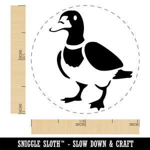 Standing Mallard Duck Self-Inking Rubber Stamp Ink Stamper for Stamping Crafting Planners