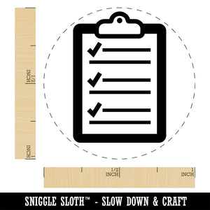 Clipboard Office List Checks Self-Inking Rubber Stamp Ink Stamper for Stamping Crafting Planners