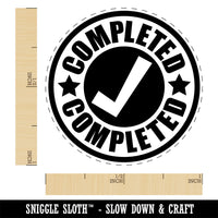Completed Check Mark Teacher School Self-Inking Rubber Stamp Ink Stamper for Stamping Crafting Planners