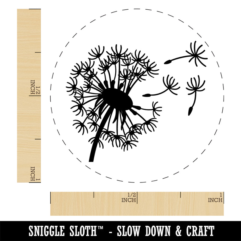 Dandelion Blowing in Wind Self-Inking Rubber Stamp Ink Stamper for Stamping Crafting Planners
