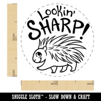 Lookin' Sharp Porcupine Teacher Student Self-Inking Rubber Stamp Ink Stamper for Stamping Crafting Planners