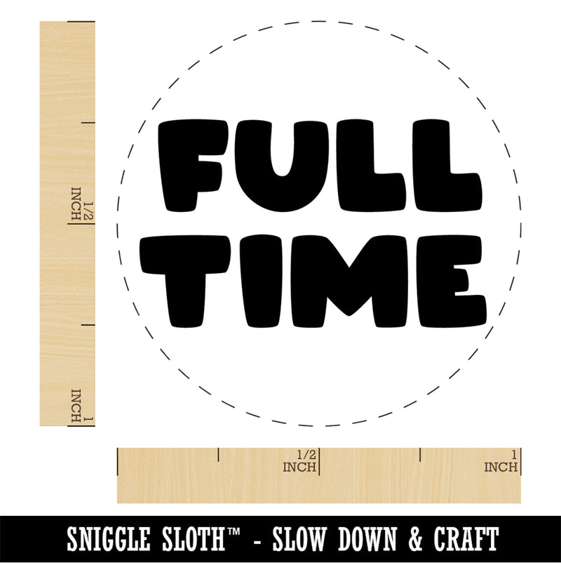 Full Time Work Shift Self-Inking Rubber Stamp Ink Stamper for Stamping Crafting Planners