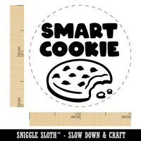 Smart Cookie Chocolate Chip Teacher Student Self-Inking Rubber Stamp Ink Stamper for Stamping Crafting Planners