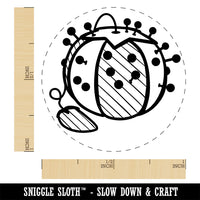 Tomato Pin Cushion with Strawberry Sewing Self-Inking Rubber Stamp Ink Stamper for Stamping Crafting Planners