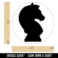 Chess Knight Piece Self-Inking Rubber Stamp Ink Stamper for Stamping Crafting Planners